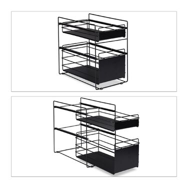 Поличка з висувними ящиками Relaxdays з 2 кошиками