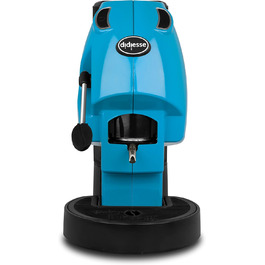 Кавомашина Didiesse Baby Frog Pad – компактна кавоварка з падами, 450 Вт, 1,5 л бак, Standby, білий/Miami-blue