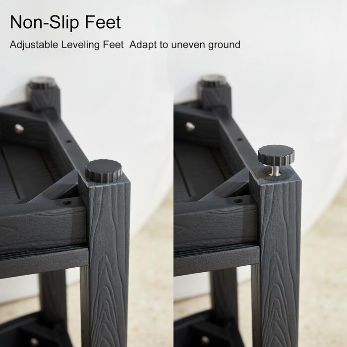 Крісло для душу Eck-Duschhocker, водонепроникне, з полівудного дерева, для ванної кімнати, стілець для душу, стілець для душу з регульованими ніжками, неслизький, білий (чорний)