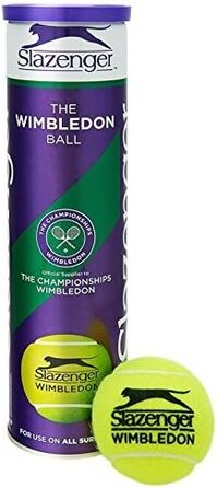 Тенісні м'ячі Slazenger Wimbledon, офіційний продукт, 3 трубки, 12 м'ячів