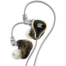 Внутрішньоканальний монітор LINSOUL KZ ZAS 7BA1DD, HiFi Bass, Ігрові навушники, Hybrid IEM, знімний кабель