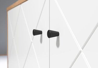 Trendteam Smart Living комод-тумба Trendteam Smart Living - комод-тумба з 2 дверцятами та 4 відділеннями, Artisan Eiche/Weiß, 63 x 136 x 40 см, з металевими ніжками