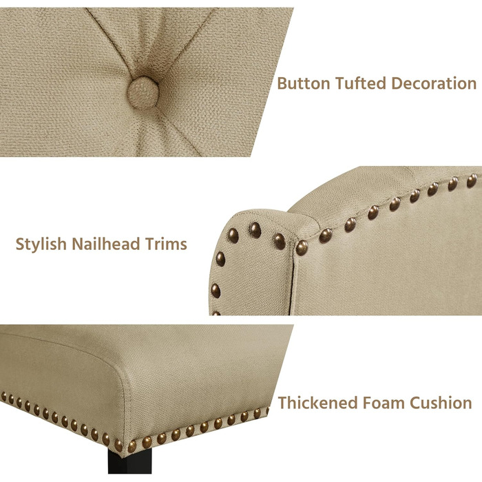 Набір кухонних стільців Yaheetech з амортизованим сидінням та спинкою, сірі (2 шт.)