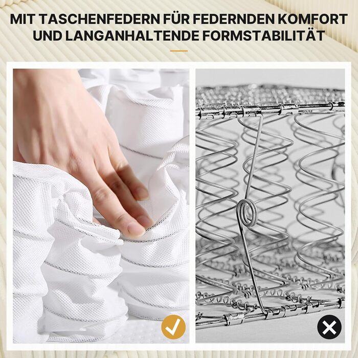 Крісло-релакс Yaheetech для телевізора, крісло-софа, крісло для відпочинку з регульованою підніжкою, лежак з бежевої тканини Cord