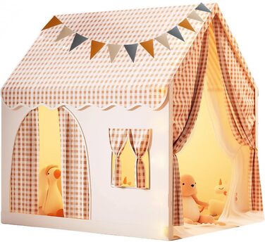 Дитячий намет для гри в приміщенні JRUKM, ігровий будиночок для дівчаток та хлопчиків, намет-ігровий будиночок для дитячої кімнати, ігри та читання, хакі