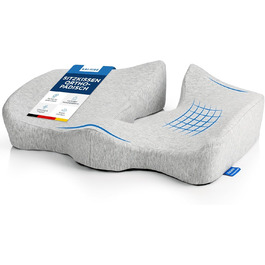 Ортопедична подушка для сидіння Kalmise | Подушка для офісного крісла з Memory Foam | Подушка для куприка для офісу, дому, авто або інвалідного візка