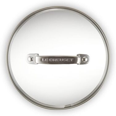 Скляна кришка Le Creuset 16 см з ручкою з нержавіючої сталі для алюмінієвого та чавунного посуду