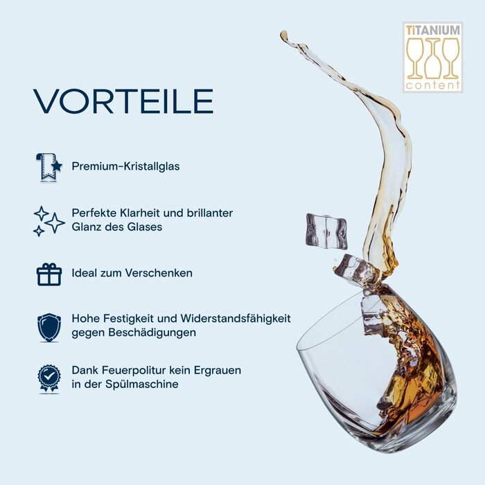 Набір келихів Crystal Bohemia для білого вина, 6 шт, 350 мл, стійкі до миття в посудомийній машині, довговічні та стійкі до подряпин - елегантні келихи з кришталевого скла, ідеальні як подарунок для поціновувачів вина (Tumbler 410 мл)