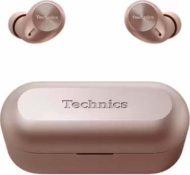 Бездротові навушники Technics EAH-AZ40M2 з шумопоглинанням, Bluetooth Multipoint (3 пристрої), вбудований мікрофон, рожеве золото