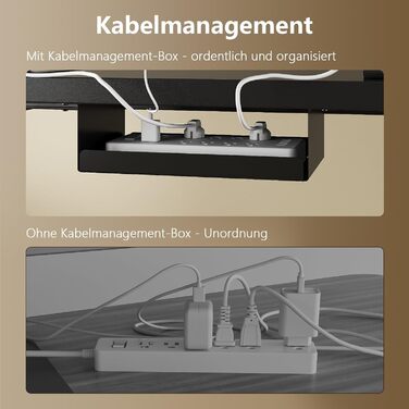 Регульований стіл, 180x80 см, електричний стоячий стіл з подвійним мотором, сенсорна панель, USB-A, організація кабелів, стільниця 25 мм, ергономічний офісний стіл, білий