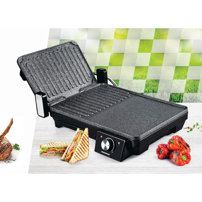 Електричний настільний гриль Heinner Marble TPGrill HEG-F20002P, 2000 Вт