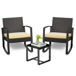 Набір меблів для саду Bealife, Lounge для балкона на 2 особи, меблі для балкона, тераси, внутрішнього двору, веранди, біля басейну, бежевий