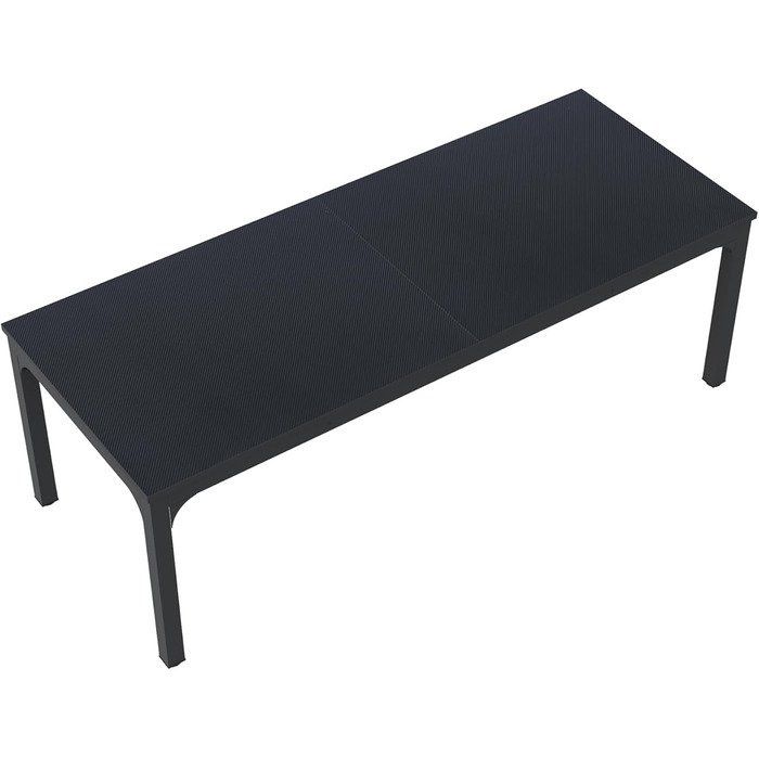 Обідній стіл Tribesigns, індустріальний стиль, 200 x 70 x 75 см, на 6-8 осіб, чорний