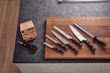 Набір ножів ZWILLING Professional S 8 предметів з дерев'яним блоком, Німеччина