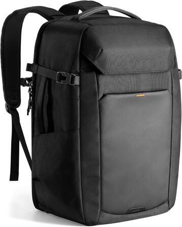 Дорожній рюкзак Inateck 38L TSA-сумісний рюкзак для ручної поклажі жіночий чоловічий рюкзак для 17-дюймового ноутбука, схвалений для польотів водовідштовхувальний рюкзак з окремим відділенням для взуття, чорний