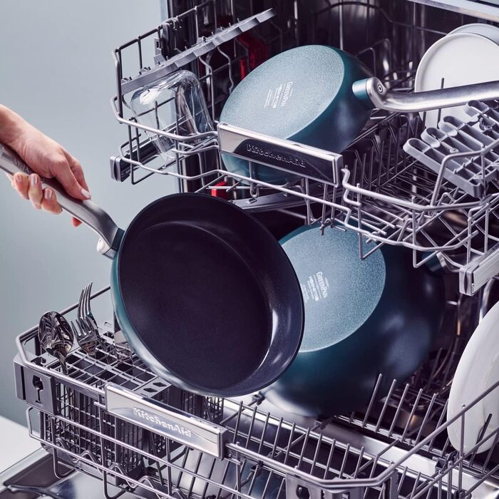 GreenPan Evolution сковорода (28 см), керамічне антипригарне покриття, індукційна, для посудомийної машини, жаростійка, колір: Tannengrün