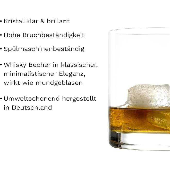 Набір склянок Longdrink Stölzle Lausitz New York Bar (6 шт, 320 мл) – склянки для коктейлів, води та соків з кришталевого скла, стійкі до миття в посудомийній машині та ударів. Підходять для віскі.