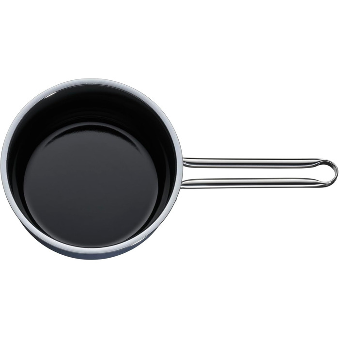 Каструля WMF Fusiontec Essential, 16 см, 1,3 л, без кришки, нержавіюча сталь, індукційна, з високотехнологічної кераміки, стійка до подряпин, без покриття, темно-синя, Made in Germany