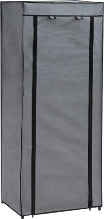 Тканинна шафа Axentia, 60x148x45 см, сіро-чорна