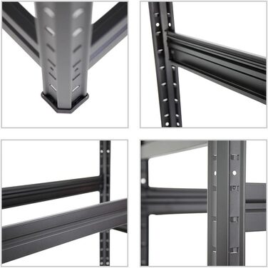 Стойка для шин PROREGAL Mega Deal (2 шт.) 180x120x50 см, чорна. Макс. навантаження 150 кг, до 24 шин