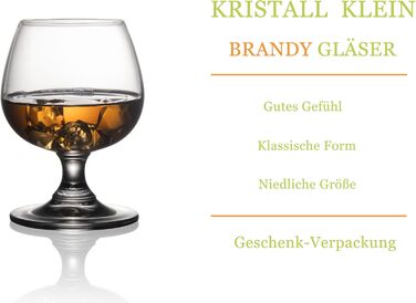 Набір келихів для коньяку та віскі Kleiner (250 мл, кришталь) – 2 шт.