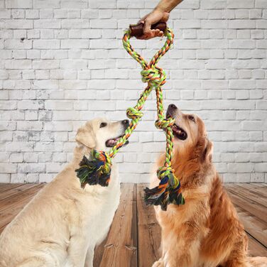 Іграшка-мотузка для собак Fejapa, міцна, інтерактивна (50 символів)