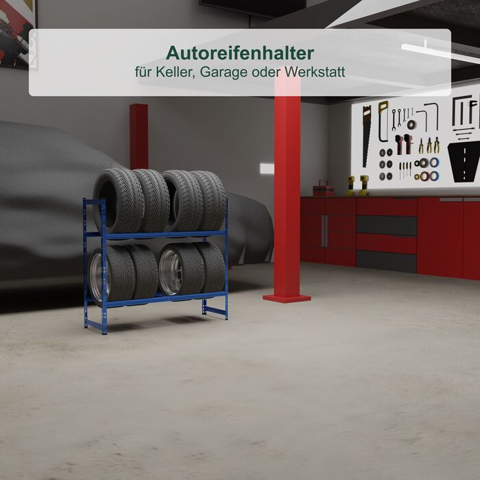 Стеляж для шин Relaxdays на 8 шин
