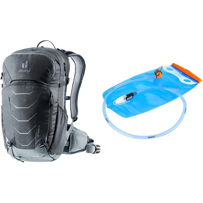 Велосипедний рюкзак deuter Attack 20 з системою гідратації Protector & Streamer 2.0