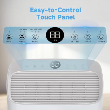 Електричний осушувач повітря з таймером, фільтром та блокуванням від дітей, 25L