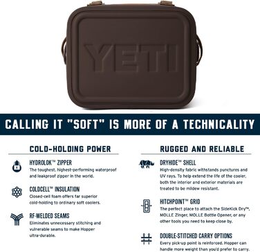Сумка-холодильник YETI Hopper Flip 8, портативна, ізольована, колір Wetlands Brown
