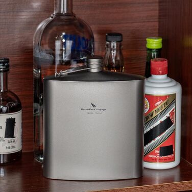 iBasingo Титанова фляга-термос 1.4л (49oz) для кемпінгу, туризму, Bushcraft. Легка, з міцним кришкою та воронкою.