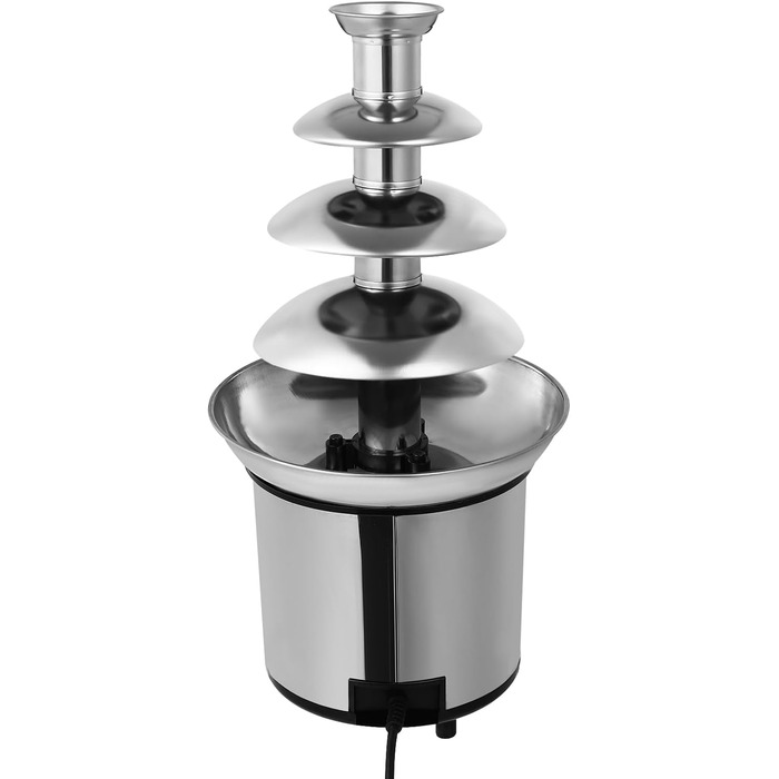 Багатоярусний шоколадний фонтан для дому та вечірок, 170W, нержавіюча сталь, з функцією плавлення, для фруктів та випічки