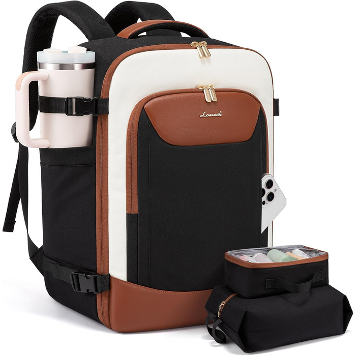 Чорний жіночий рюкзак OVEVOOK для подорожей та бізнесу, 40 л, з відділенням для ноутбука, водонепроникний, XL