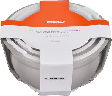 Набір мисок LE CREUSET з нержавіючої сталі (3 шт.) з кришкою, 41901000010000