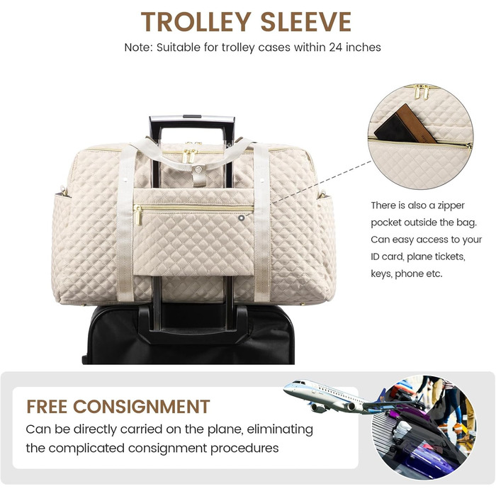 Спортивна сумка LOVEVOOK для жінок з відділенням для ноутбука, 35L - подорожі, спортзал, клініка