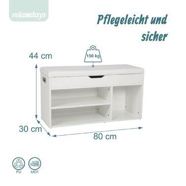 Сховище для взуття Relaxdays з місцем для зберігання