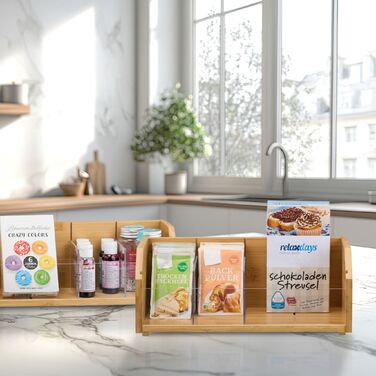 Організатор для одягу Relaxdays з 12 відділеннями, бамбук