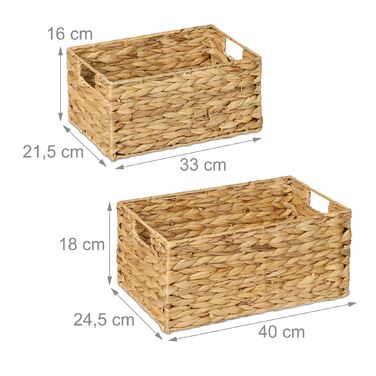 Набір з двох кошиків для зберігання Relaxdays