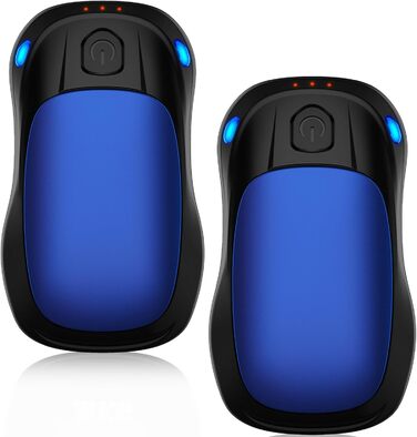 Електричний нагрівач для рук, перезаряджуваний, USB, 2 шт. (блакитний)