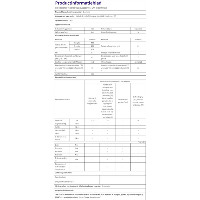 Термохолодильник Dometic Tropicool TC 21: 20 літрів, 12/24V DC, 220-240V AC, для авто, вантажівки, човна та розетки