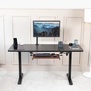 Висувна платформа для клавіатури VIVO під стіл, біла, 68.6 x 27.9 см (з кріпленням)