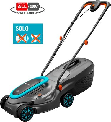 Акумуляторний газонокосарка Gardena PowerMax 37/36V P4A: готовий до використання набір, ширина зрізу 37 см, об'єм травоспіральника 45 л, регулювання висоти зрізу, двигун PowerPlus з Eco-режимом