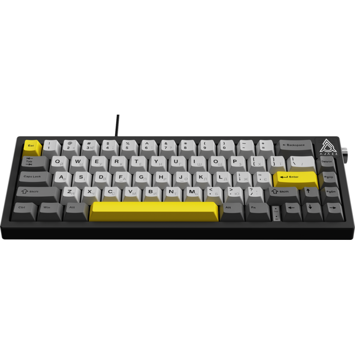 Дротова механічна клавіатура Ajazz AK650 Moon Yellow switches Gray White Yellow (AK650-MY-GWY)