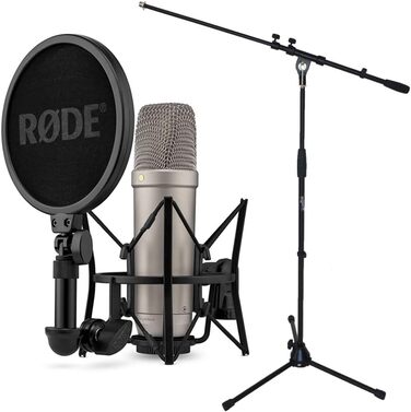 Студійний мікрофон Rode NT1 5 покоління XLR/USB + стійка keepdrum