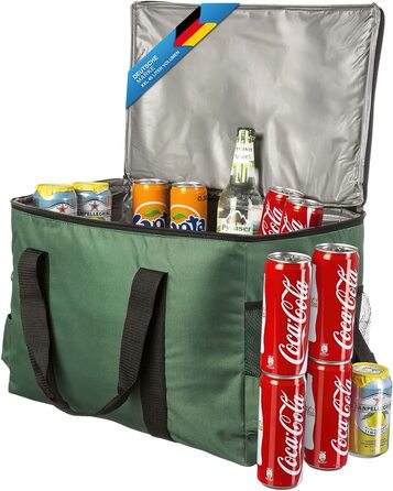 Товари Гаджети Велика ізольована сумка для пікніка об'ємом 45 літрів, сумка-холодильник XXL, сумка-холодильник для кемпінгу, подорожей, відпочинку