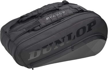 Спортивна Тенісна сумка Dunlop для дорослих унісекс 2021 CX-Performance з 8 ракетками, 8 упаковок, чорна / чорна