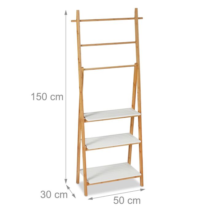 Поличка для рушників Relaxdays з бамбука