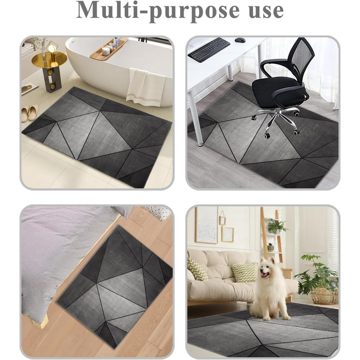 Килимок для захисту підлоги під стілець 90x120 см. Килимок під офісний/ігровий стілець, захист для твердих підлог, антиковзаюча підстилка для стільця.