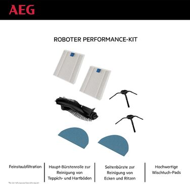 Робот-пилосос AEG AR71HW1DG з функцією миття, WiFi, LiDAR, 4000 Па, 14,4 В, 175 хв, 140 м², 0,28 л, сірий
