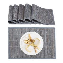 Набір столових прикрас Relaxdays, 6 штук, бамбук